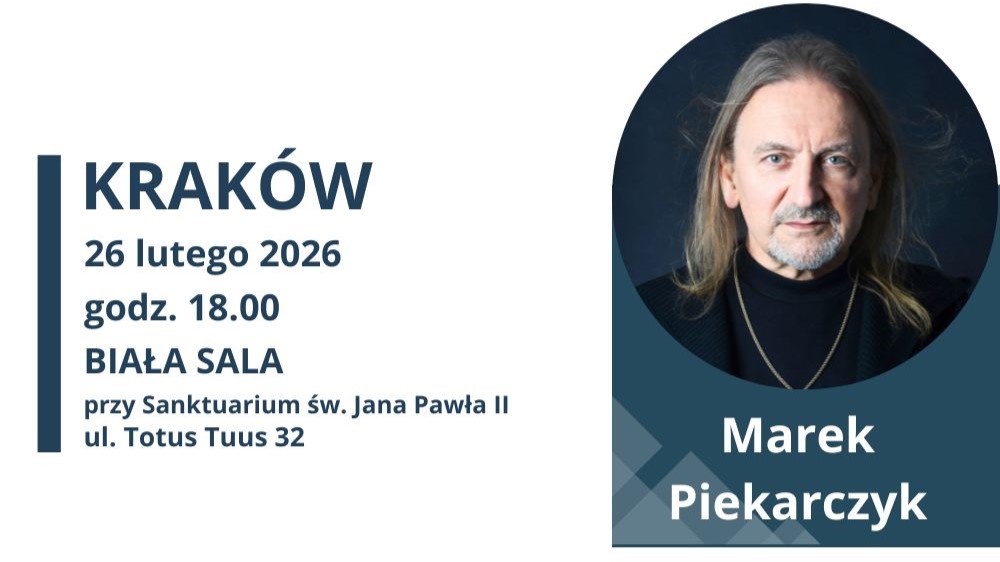 Spotkanie Teologia ciała z Markiem Piekarczykiem w Krakowie - plakat