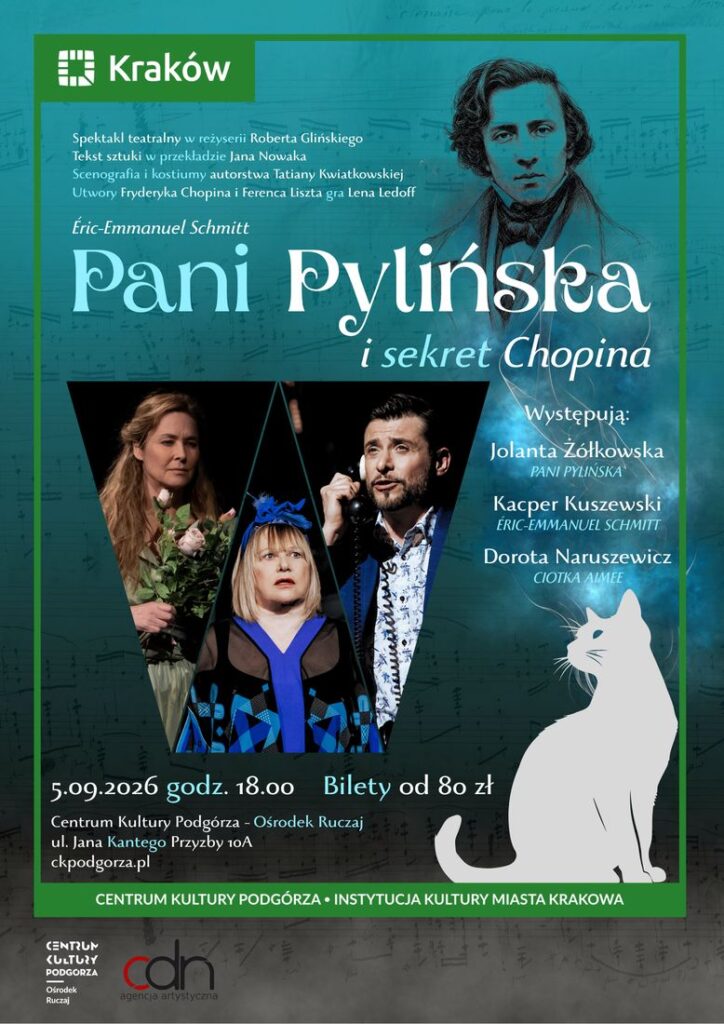 „Pani Pylińska i sekret Chopina” – historia o muzyce, emocjach i wrażliwości 1 pylinska plakat